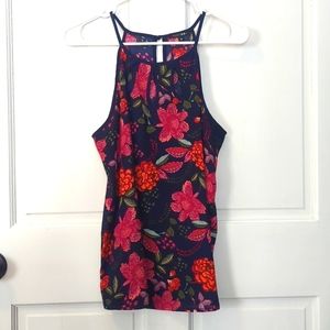 Floral sleeveless blouse stitch fix